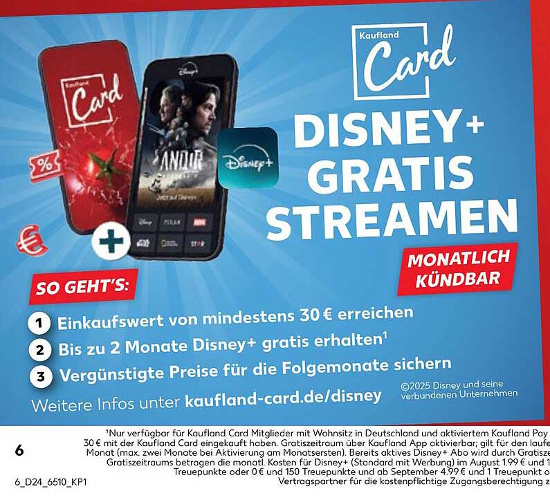 Kaufland Card: Disney+ Gratis Streamen