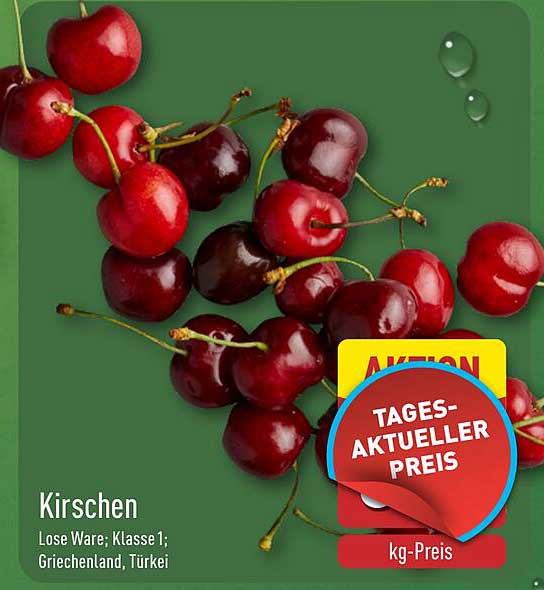 Kirschen - Lose Ware; Klasse 1; Griechenland, Türkei