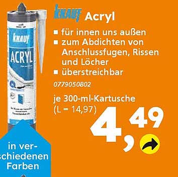 Knauf Acryl - Die perfekte Lösung zum Abdichten