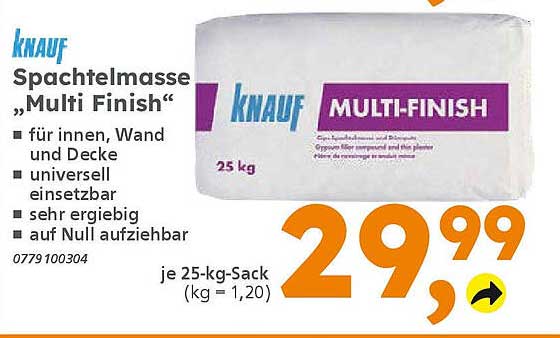Knauf Spachtelmasse 'Multi Finish' 25 kg