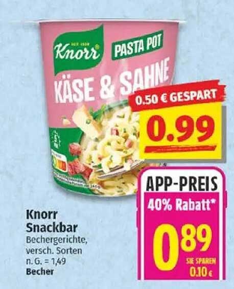 Knorr Pasta Pot Käse & Sahne