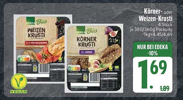 Körner- oder Weizen-Krusti