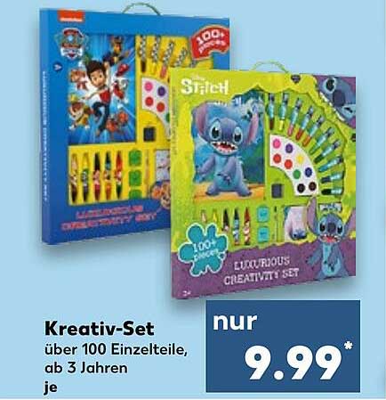 Kreativ-Set - über 100 Einzelteile, ab 3 Jahren