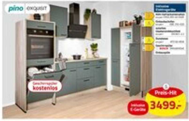 Küchenzeile pino exklusive - Preis-Hit für 3499,- €