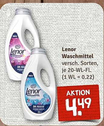 Lenor Waschmittel - 3X Frische in verschiedenen Sorten