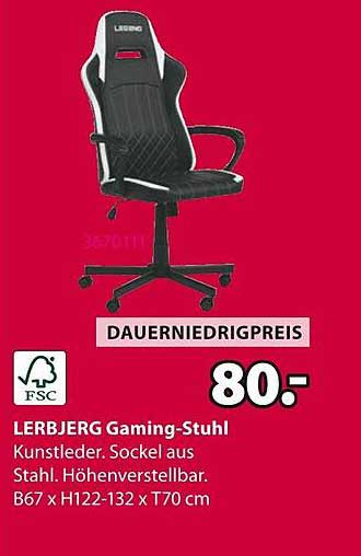 LERBJERG Gaming-Stuhl