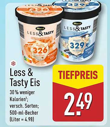 Less & Tasty Eis – 30% weniger Kalorien