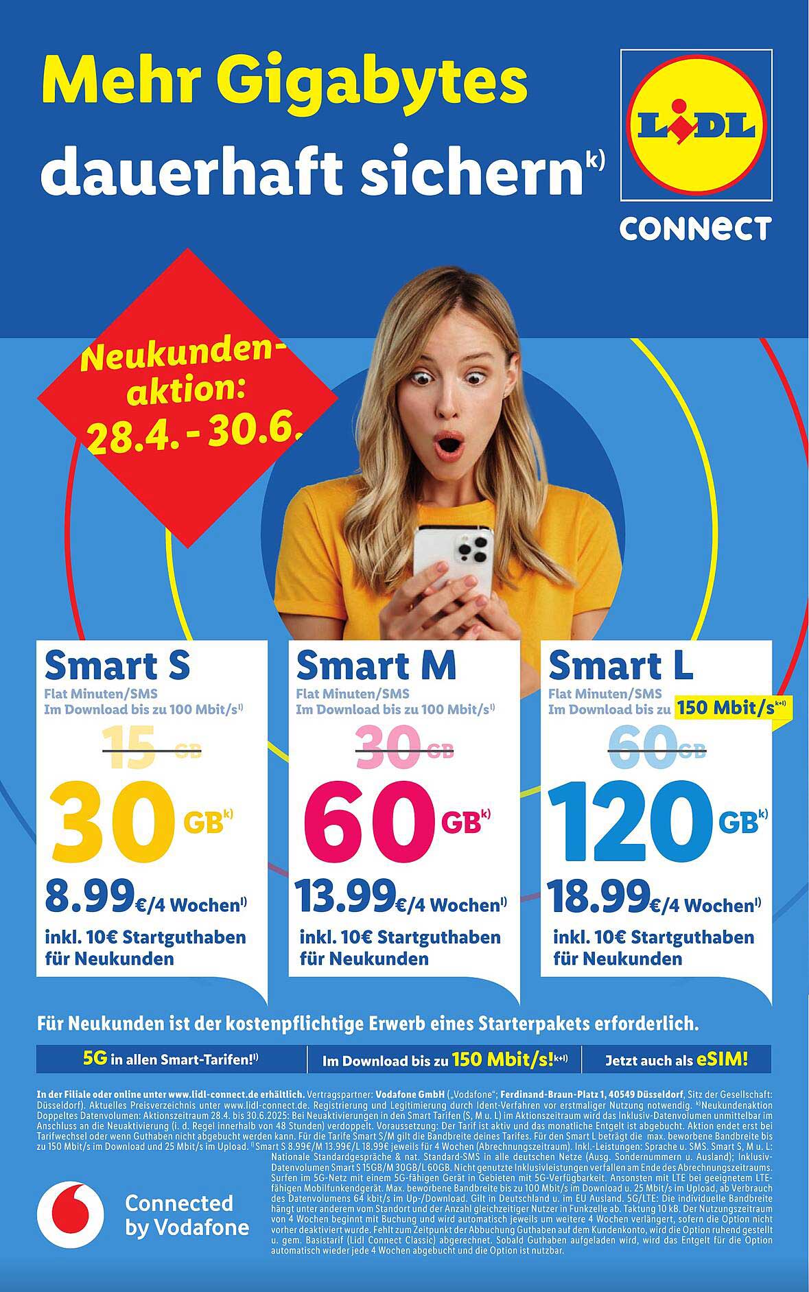 LIDL CONNECT Smart M – 60 GB für nur 13,99 € alle 4 Wochen