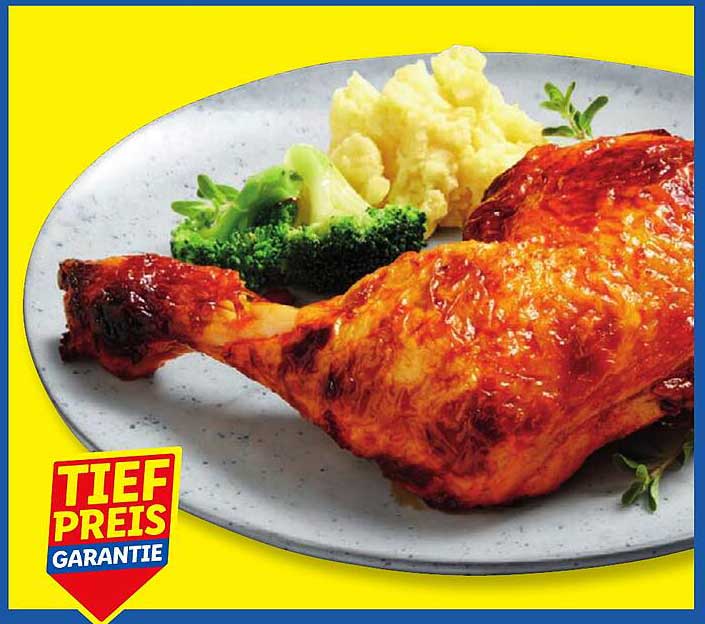 Lidl Hähnchenkeulen (1kg) - frisch gewürzt und vorgegart