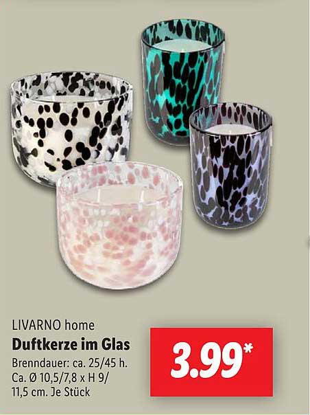 LIVARNO home Duftkerze im Glas