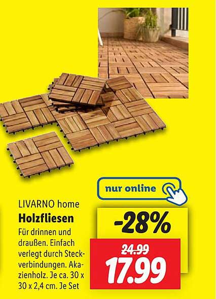 LIVARNO home Holzfliesen