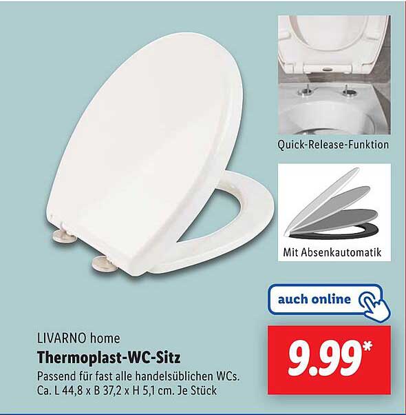 LIVARNO home Thermoplast-WC-Sitz