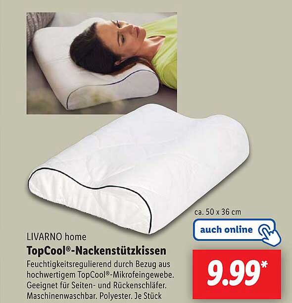 LIVARNO home TopCool®-Nackenstützkissen