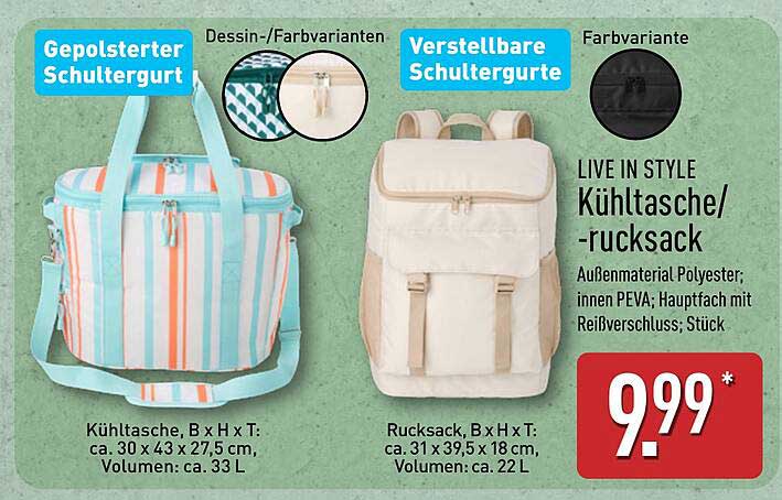 LIVE IN STYLE Kühl- und Rucksack