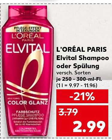 L'ORÉAL PARIS Elvital Shampoo oder Spülung