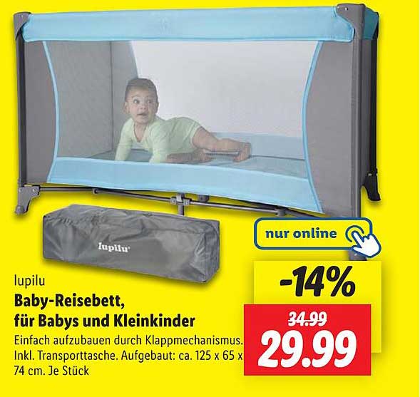 lupilu Baby-Reisebett, für Babys und Kleinkinder