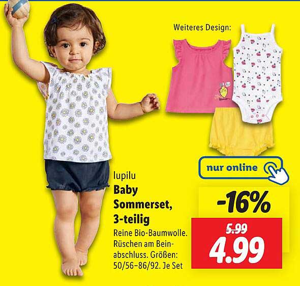 lupilu Baby Sommerset, 3-teilig