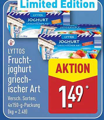 LYTTOS Fruchtjoghurt griechischer Art - Limited Edition