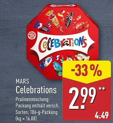 MARS Celebrations Pralinienmischung 186 g