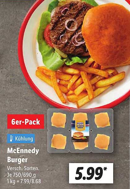 McEnnedy Burger 6er-Pack