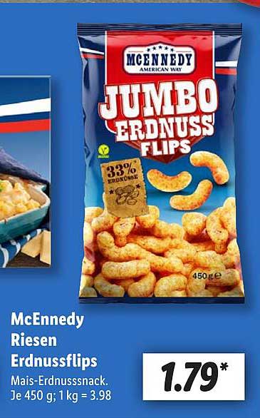 McEnnedy Riesen Erdnussflips