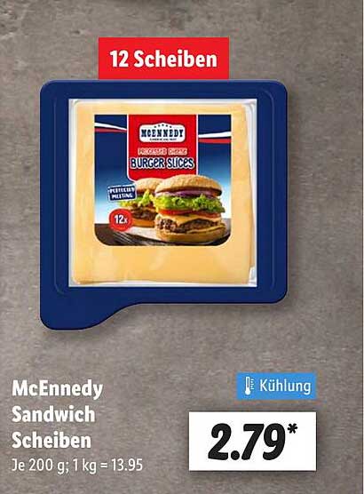 McEnnedy Sandwich Scheiben - 12 Stück