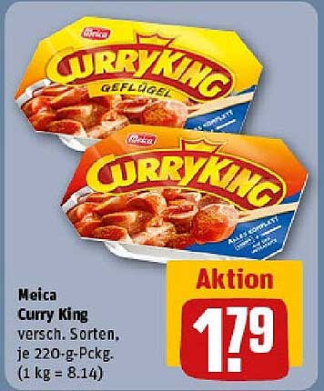 Meica Curry King, verschiedene Sorten, je 220-g-Pckg.