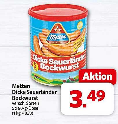 Metten Dicke Sauerländer Bockwurst