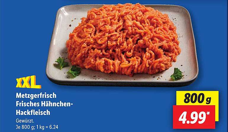 Metzgerfrisch Frisches Hähnchen-Hackfleisch
