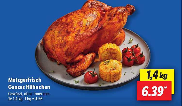 Metzgerfrisch Ganzes Hähnchen (1,4 kg)