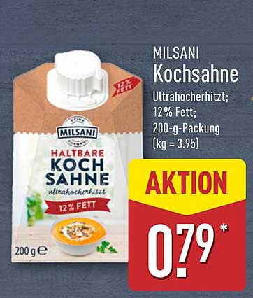 MILSANi Kochsahne 12% Fett, 200-g-Packung