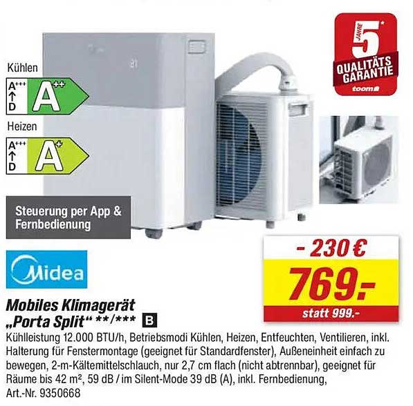 Mobiles Klimagerät „Porta Split“