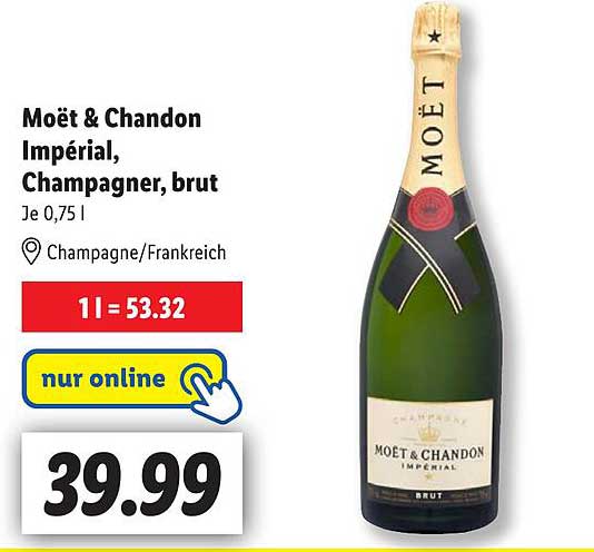 Moët & Chandon Impérial, Champagner, brut, je 0,75 l