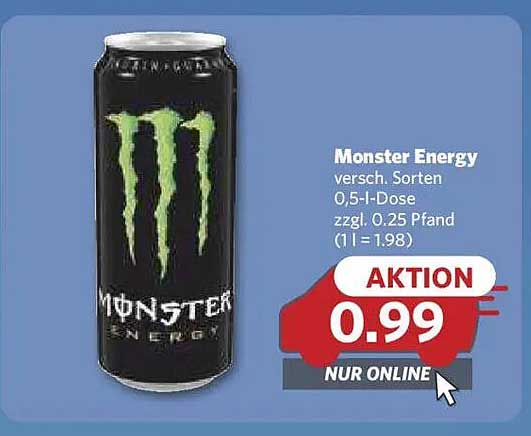 Monster Energy 0,5 l Dose - Aktion