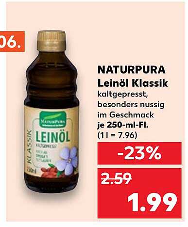 NATURPURA Leinöl Klassik 250 ml
