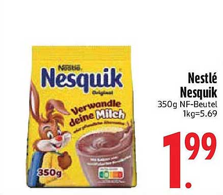 Nestlé Nesquik 350g NF-Beutel