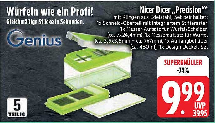 Nicer Dicer „Precision“ – 5-teiliges Set