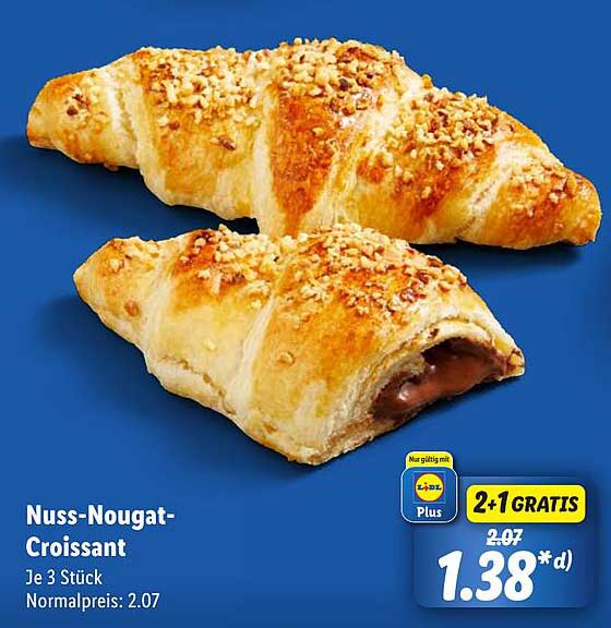 Nuss-Nougat-Croissant