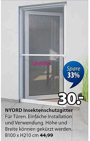 NYORD Insektenschutzgitter für Türen