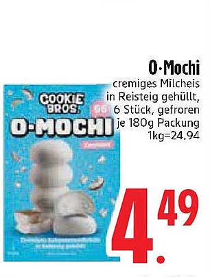 O-Mochi - Cremiges Milcheis in Reisteig gehüllt, 6 Stück