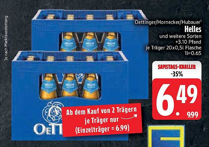 Oettinger/Hornecker/Hubauer Helles - Sparangebot!
