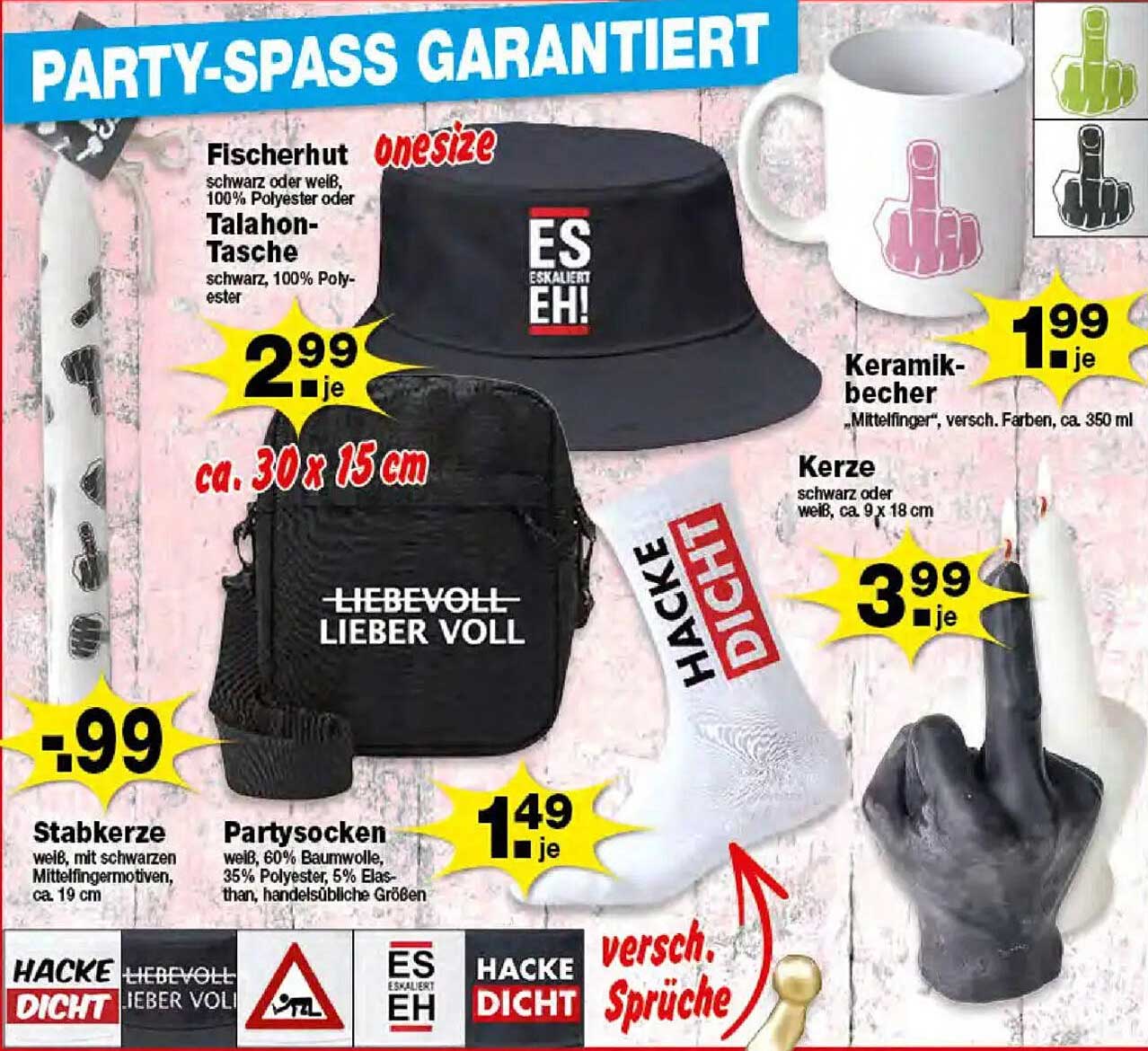 Party-Spaß garantiert mit dem Krümet Sonderposten-Prospekt
