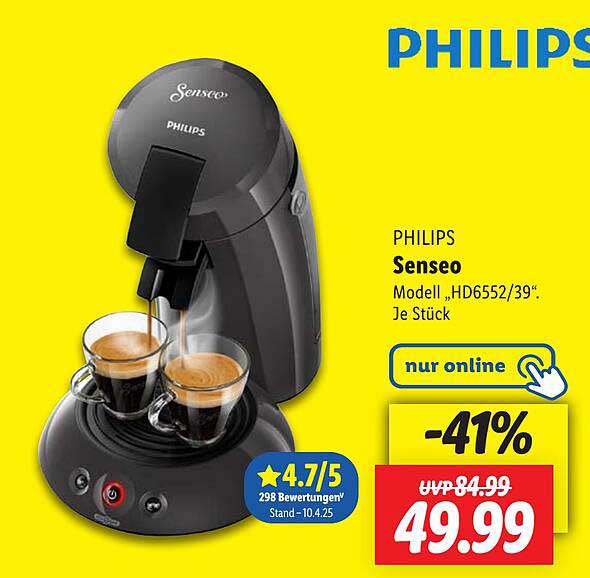 PHILIPS Senseo Modell „HD6552/39“