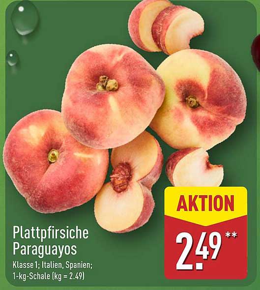 Plattpfirsiche Paraguayos