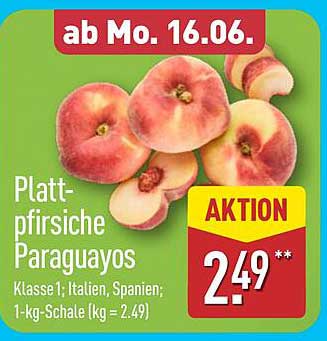 Plattpfirsiche Paraguayos