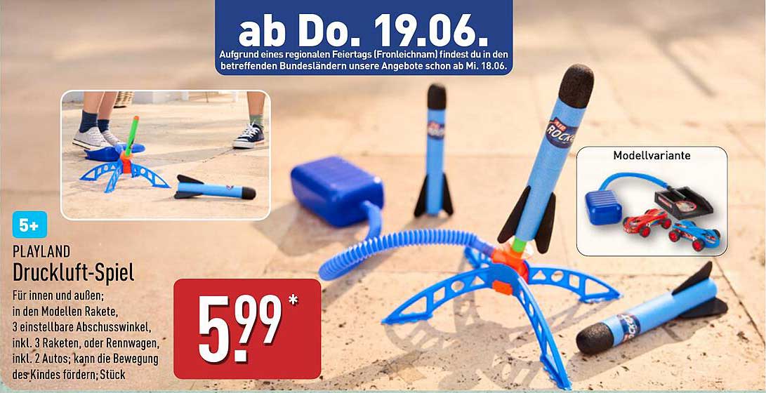 PLAYLAND Druckluft-Spiel