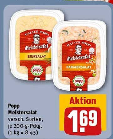 Popp Meistersalat – Eier- und Farmersalat 200 g