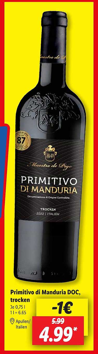 Primitivo di Manduria DOC, trocken