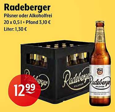 Radeberger Pilsner oder Alkoholfrei - 20 x 0,5 l