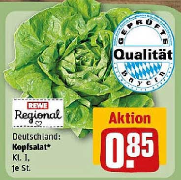 REWE Regional Kopfsalat* KL I, je St.
